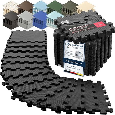 Dalles Mousse EVA Puzzle - 18 Pièces - Tapis Protection Sol Sport Garage - Dalles Mousse EVA Puzzle - 18 Pièces - Tapis Protection Sol Sport Garage (1/5)
