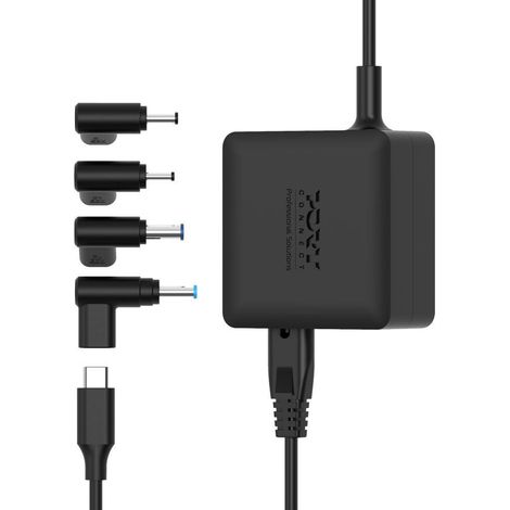 Chargeur secteur Port Designs 904065ASEU 65 W GaN2 USB-C Power Delivery Noir