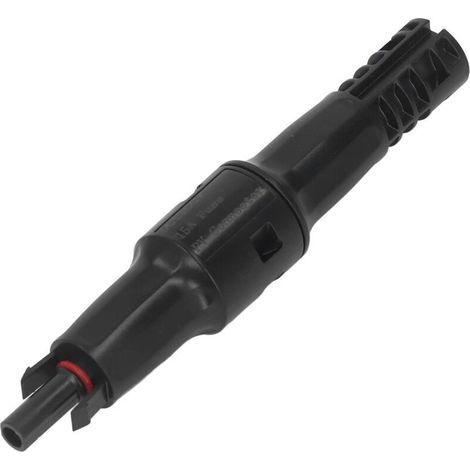 Connecteur de Fusible Photovoltaïque, Support de Fusible Photovoltaïque à Forte conductivité Résistant aux UV 1500V Connecteur à Sertir Extérieur (15A) A (1/4)