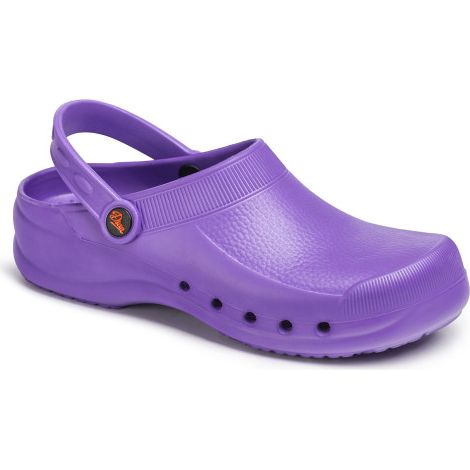 Zueco para sanidad y hostelería con tratamiento virucida y antibacterias unicolor DIAN EVA 42 Violeta