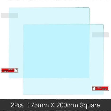 Film de protection pour rétroviseur intérieur de Toyota Corolla E170 E160 (2014-2018) : protection intégrale, anti-buée et imperméable. Accessoires inclus (2015, 2016, 2017) – Format carré : 175 mm x (1/5)