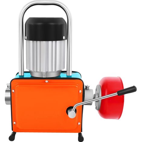 Máquina desatascadora, 1000 W de potencia, 220 V de voltaje, 30 m de longitud de limpieza, diámetro de tubería de 20 a 150 mm, protección IP44. (1/5)