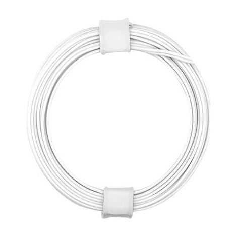 FIL DE CÂBLAGE 2 X 0.08 MM² 114-55 114-55 BLANC 5 M