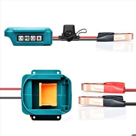 Câble De Démarrage - Pour Batterie Li-Ion 18 V - Compatible BL1840 BL1850 BL1860 - Voiture Camion SUV Véhicule Électrique - 2 Pièces (1/5)