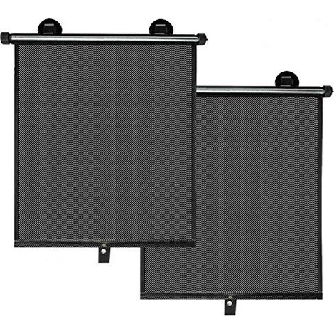 Auto-Fensterläden,Auto-Sonnenschirme Schild-Visier,Abdeckungen der hinteren Seitenfenster,einziehbares Auto Auto-Seitenfenster Sonnenschirm-Schildabdeckung Rollvorhang Visier,40  60 cm