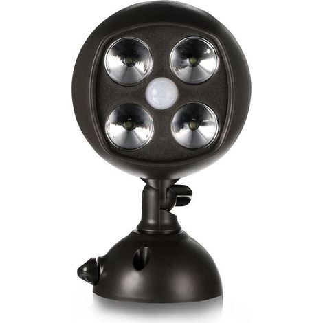 Projecteur LED d'extérieur étanche avec détecteur de mouvement, sans fil, éclairage de sécurité pour escaliers, couloirs, jardins et terrasses-DOU