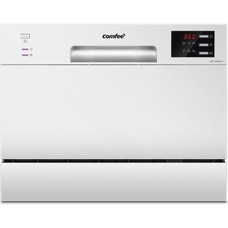 Comfee – Lave-vaisselle pose libre CDWTT602EWD 55cm 47dB 6 couverts – 6 programmes – Affichage LED – Classe D
