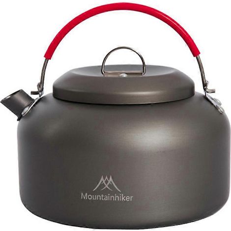 Bouilloire de camping, bouilloire à eau, cafetière, bouilloire ultra-légère en acier inoxydable, ustensiles de cuisine pour la randonnée et les pique-niques, théière (1/5)