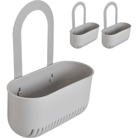 2er-Set Hängekorb zum Abtropfen von Seife und Schwämmen, Hängeregal für die Spüle zum Abwaschen und Abtropfen von Küchenschwämmen, Spülbürsten und Spülzubehör - Crezuo