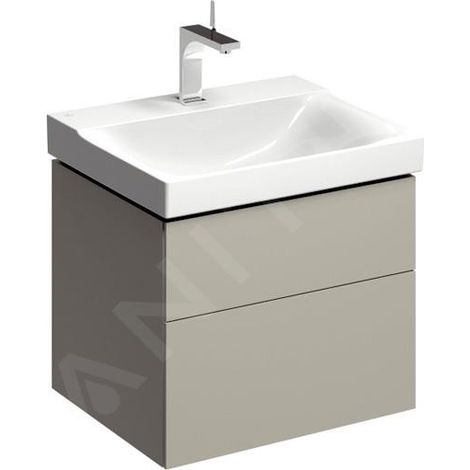 Geberit Xeno 2 armoire sous lavabo 580x530x462mm, 2 tiroirs, (1/2)