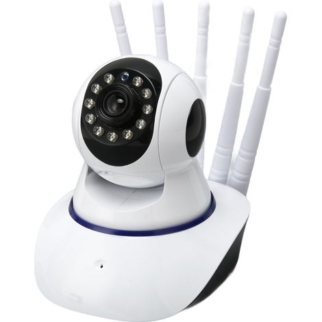 Caméra de sécurité intelligente Wi-Fi pour la maison, vision nocturne HD, rotation à 360°, 5 antennes, pour une utilisation intérieure. (1/5)