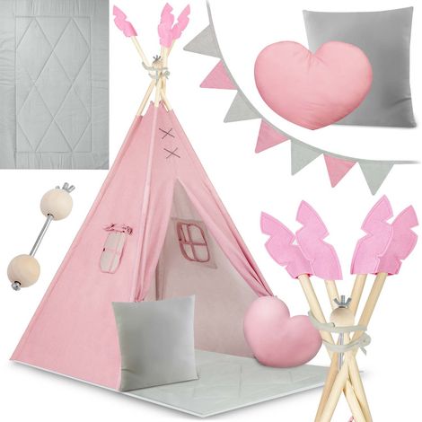 Tienda tipi Nukido NK-406 para niños - rosa (1/5)