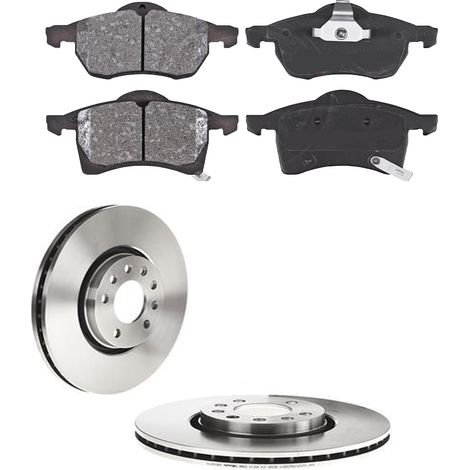 KIT FRENI ANTERIORI compatibile con OPEL ZAFIRA / ZAFIRA FAMILY B (A05) - DISCHI + PASTIGLIE OEM: P 59 045 / 17150 , 16953 /SOSTITUZIONE DIRETTA/BASSA POLVERE/SILENZIOSO (1/5)