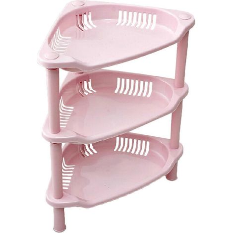 Étagère d'angle triangulaire de rangement pour cuisine, étagère de douche, étagère de salle de bain (1/5)