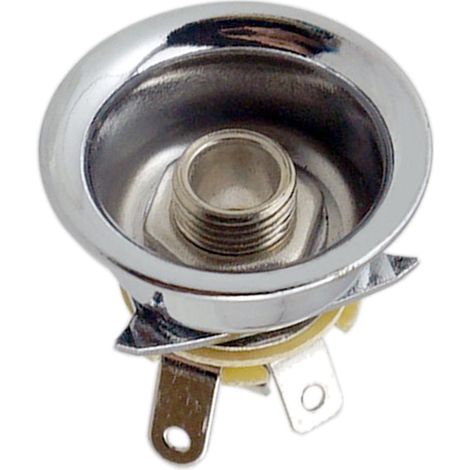 Plaque De Sortie Prise Jack 6,35 Mm 1/4 "pour Guitare TL Argent (1/5)