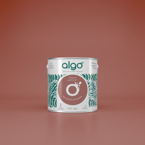 Peinture écologique Algo - Terracotta Ponziane - 0.5L / Satin