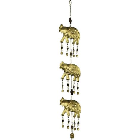 Mobile métal clochettes 3 Éléphants (1/2)