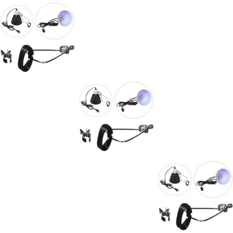 Support de lampe chauffante pour reptiles en métal (1/2/3) (1/5)