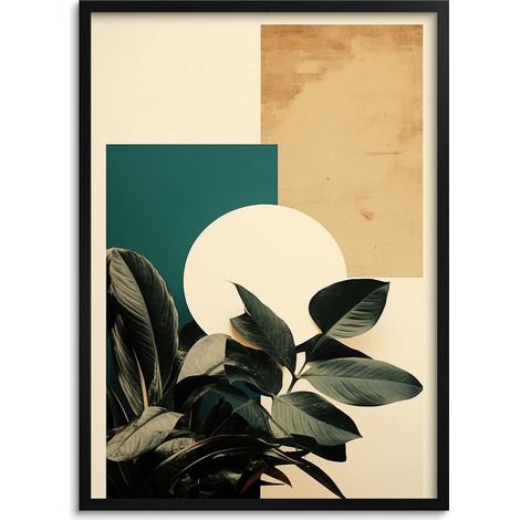 Modernes Wandposter Wandbild fürs Wohnzimmer Büro Geometrie (1/5)
