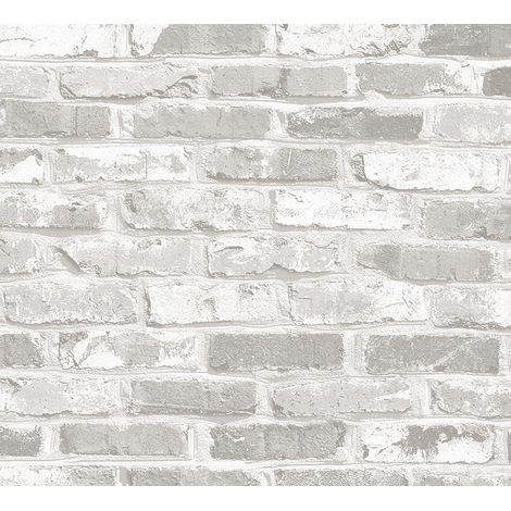 21077 Nastro classico stampato mattone grigio 45cmx1,5m - Access Deco