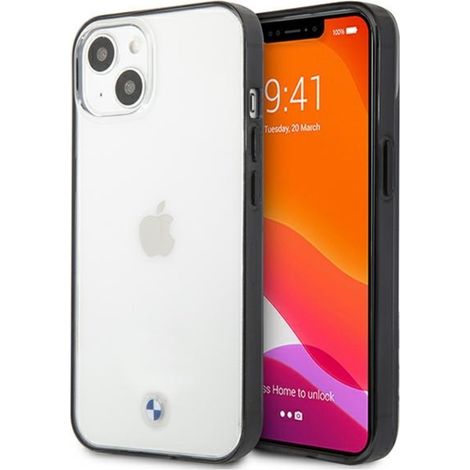 Coque BMW BMHCP13SPCUMRBK pour iPhone 13 mini 5,4 pouces, rigide et transparente, Collection Signature (1/4)