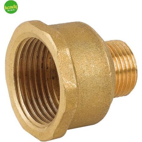 Raccordo diritto ridotto maschio/femmina in ottone giallo serie c023 f 1" x m 1/2" RINALDI E PETTINAROLI