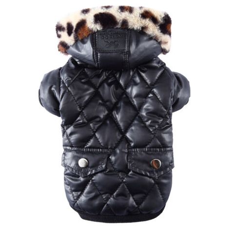 Giacca per cani con cappuccio, cappotto invernale caldo, tuta da neve, giacca in pile per cani da freddo, per cani di piccola taglia, XS