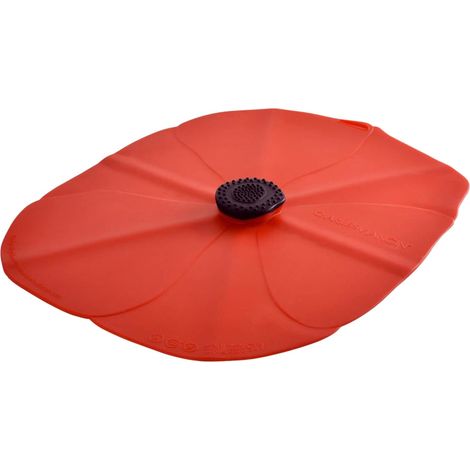 Charles Viancin - Couvercle de silicone Poppy Oblong pour la conservation et la cuisson des aliments, 35x25cm - Fermeture hermétique - Convient au four, au micro-ondes, au congélateur, à la cuisinière