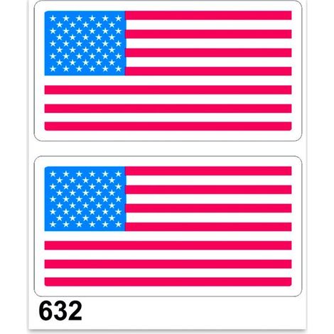 Adesivi Stickers Standard Bandiera Usa 10 x 12 cm