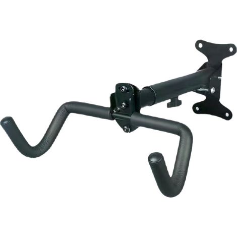 Borgen Support mural pour vélo I Support pour vélo - angle et distance du mur réglables, pliable, VTT, vélo de route - rembourrage extra souple (1/3)