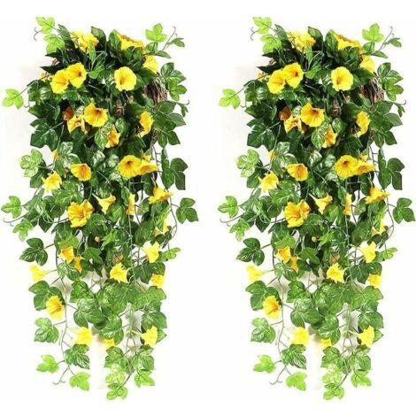 Gloria Mattutine Hängende Kunstblumen für den Außenbereich, Hängende Kunstblumen für den Innenbereich, Kunstpflanzen für Hochzeiten, Garten, Wand- und Balkondekoration, GU.B/bon