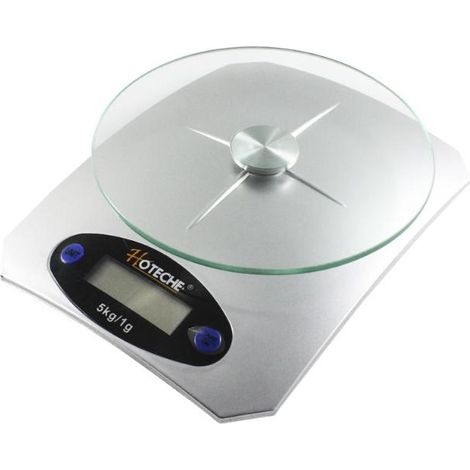 HOTECHE balanza digital 1 gr. a 5 kg lcd , Balanza digital LCD Hoteche Capacidad: 1g a 5 kg Mide en gramos, libras, onzas y kilogramos Pantalla LCD Plato de acero (1/3)