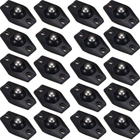 20 pièces Roulettes à Billes, Roulettes Pivotantes Autocollantes Roulettes de Meubles Poulie de Boîte roulettes Pivotantes Auto-Adhésives à 360 Degrés Mini roulettes Pivotantes (1/5)