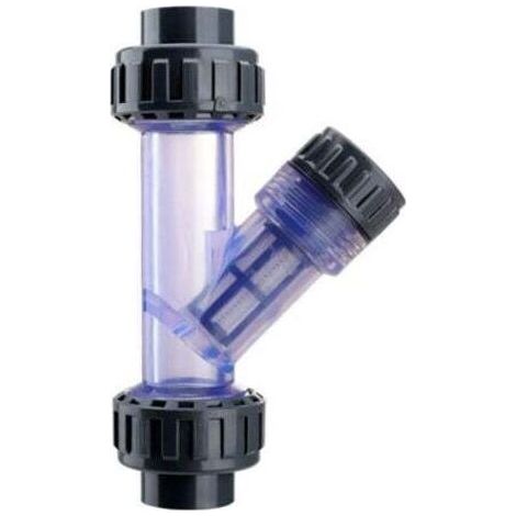 Crépine en Y transparente en PVC, facile à installer, pour aquariums, 3/4 pouce-Karteo (1/4)