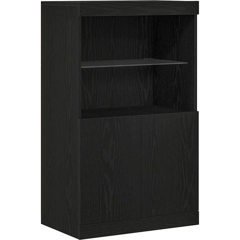 Maison Exclusive - Madia LED Nero 60 x 37 x 100 cm Legno multistrato
