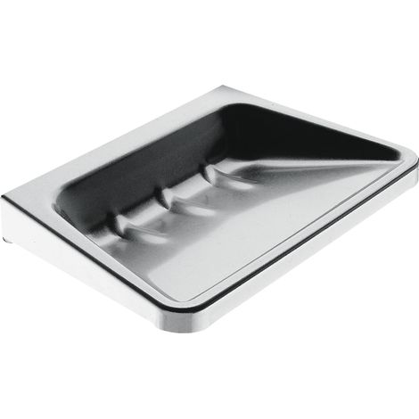KWC AR Seifenablage, RODAN, Edelstahl,  125x22x90 mm, AP, Wasserablauf