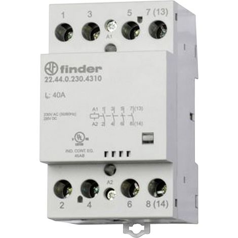 Finder 22.44.0.024.4710 Schütz  3 Schließer, 1 Öffner  24 V/DC, 24 V/AC 40 A    1 St.