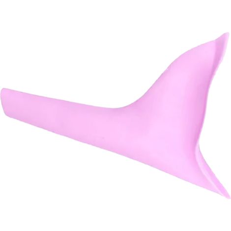 Tragbares Urinal für Frauen, Notfallurinal, Stehurinal, TPR-Urinierhilfe für Frauen, Rosa (1/5)