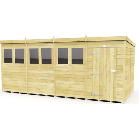 16 x 8 Pent Shed