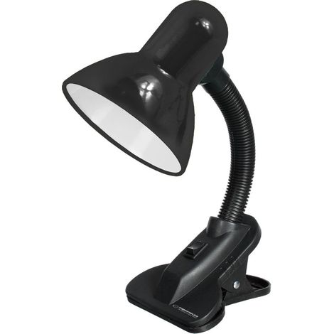 Lampada da scrivania esperanza e27 procyon nera