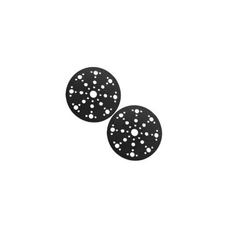 Lot de 2 patins de ponçage souples avec protection 150 mm 49 trous, disque de ponçage 150 mm pour protéger le plateau de ponçage Interface Pad Mirka Abranet 150 mm, Bosch, Dewalt (1/5)