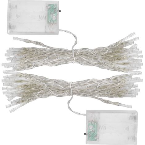 2 Pièces Guirlande Lumineuse LED Fée pour Décorations de Noël et Fêtes (1/5)
