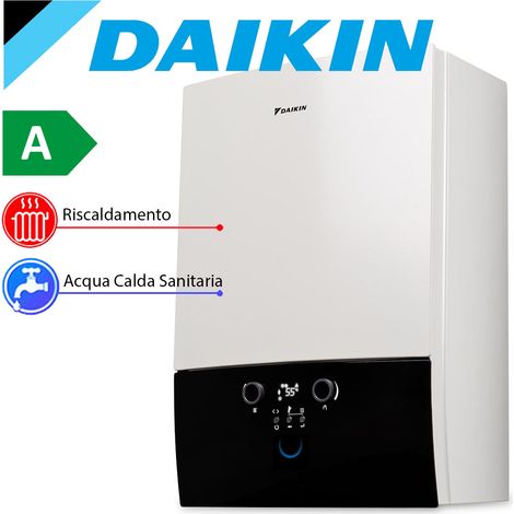 Caldaia a condensazione murale Daikin 24 kW ultracompatta per riscaldamento e produzione acqua sanitaria istantanea