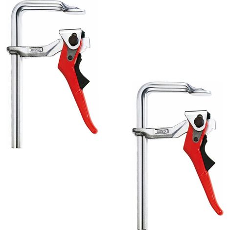 Bessey GSH Ratchet Lever Clamps Heavy Duty 7500n Two Clamps GH 200/100 (1/4)