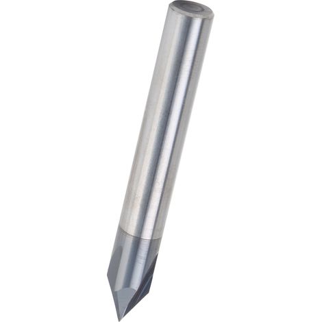 Fasenfräser, 3 Schneiden, 60°-Fräser, Wolframstahl, CNC-Fräs- und Polierfräser, D8 x 60° x 60L (1/5)