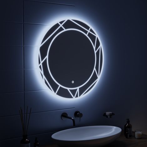 Miroir LED Touch Astrix 60cm 6000K Gradable Systeme Desembuage (1/5)