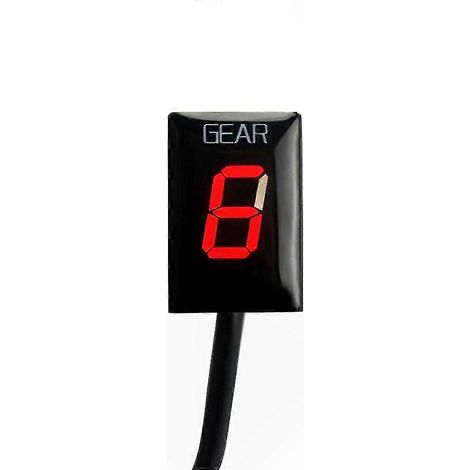 Universeller Motorrad-Tachometer (2004–2009), Ganganzeige (1–6), digitale LED-Ganganzeige, Zubehör für Motorrad-Armaturenbrett (1/5)