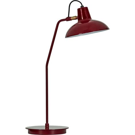 [GEBRAUCHT] B-Ware House Doctor Tischleuchte Schreibtischlampe Rot Desk Leuchte E14 Messing Modern
