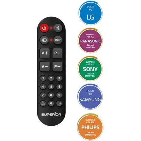 Télécommande Universelle - Compatible Tv Lg Après 2000 - Fonctions 3D Et Smart Tv - Prête À L'emploi - 1 Pièce