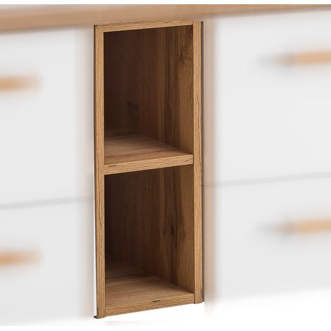 Badezimmer Regalschrank DABO-04 in Landhaus-Eiche, B/H/T: 20,8/49,25/33 cm (1/3)